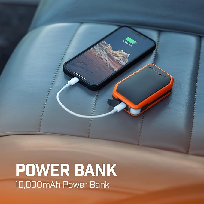THAW Rechargeable Hand Warmer | 3-in-1 Hand Warmer, Power Bank and Light, 3 Heat Modes, 7 Hours, Double-Sided Heating, Includes Charging Cable