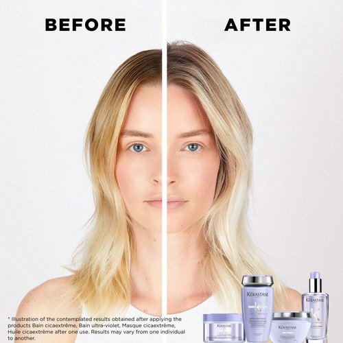 KERASTASE Blond Absolu Cicanut Serum - Overnight Hair Serum, Hydrates and Softens Color Treated Hair, With Hyaluronic Acid and Edelweiss Flower