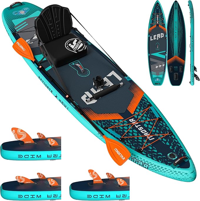 iTAOSTAR Lead 11‘ x 33" / 12’×35" Inflatable Stand Up Paddle Board - Premium SUP Board Kit - Ultra Stable Paddleboard for ...