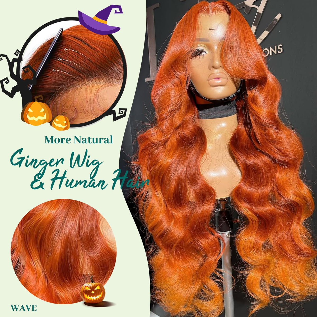 Shciyair 28 Inch Ginger Wig Human Hair 200 Density 13x4 HD Lace Front Wigs Human Hair Pre Plucked Ginger Body Wave Human Hair Wi