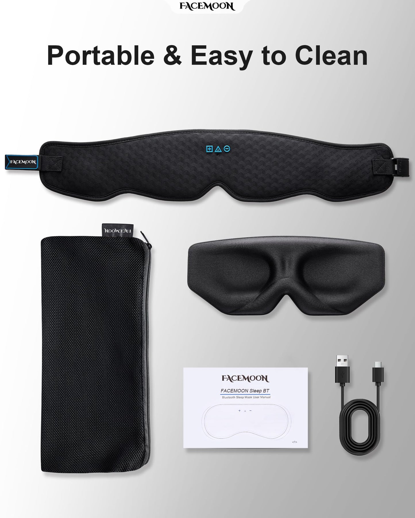 Sleep Mask with Bluetooth Headphones: 100% Blackout, 3D Zero-Pressure Eye Cups, Noise-Reducing Immersive Sound for Sleeping, Adjustable Speaker Fit, Bluetooth 5.4, Detachable Design, Travel Relaxation