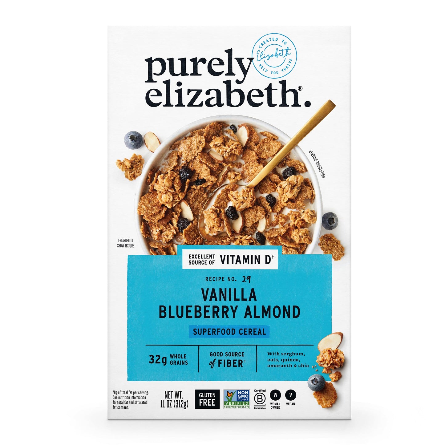 Purely Elizabeth Cereal Vnlla Blbry Almnd 11 OZ