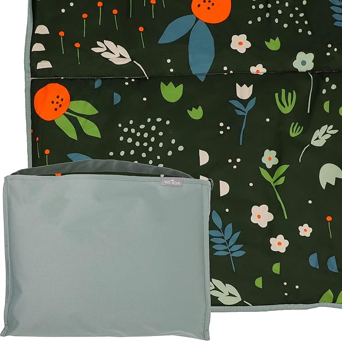 RED ROVR Large Indoor/Outdoor Adventure Blanket |for Parks, The Beach and Indoor activites |Compact with Shoulder Strap & ...