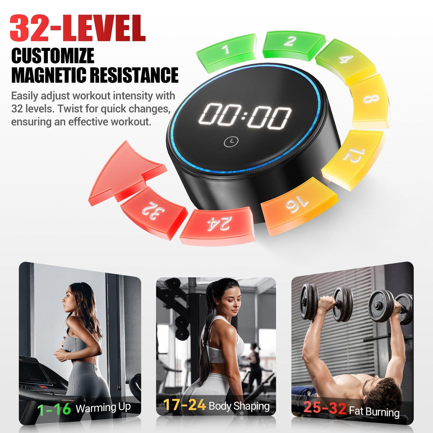 GOIMU Elliptical Machine, Elliptical Exercise Machine for Home with Hyper-Quiet Magnetic Driving System, Elliptical Trainer with 15.5IN Stride, 350LBS Loading Capacity