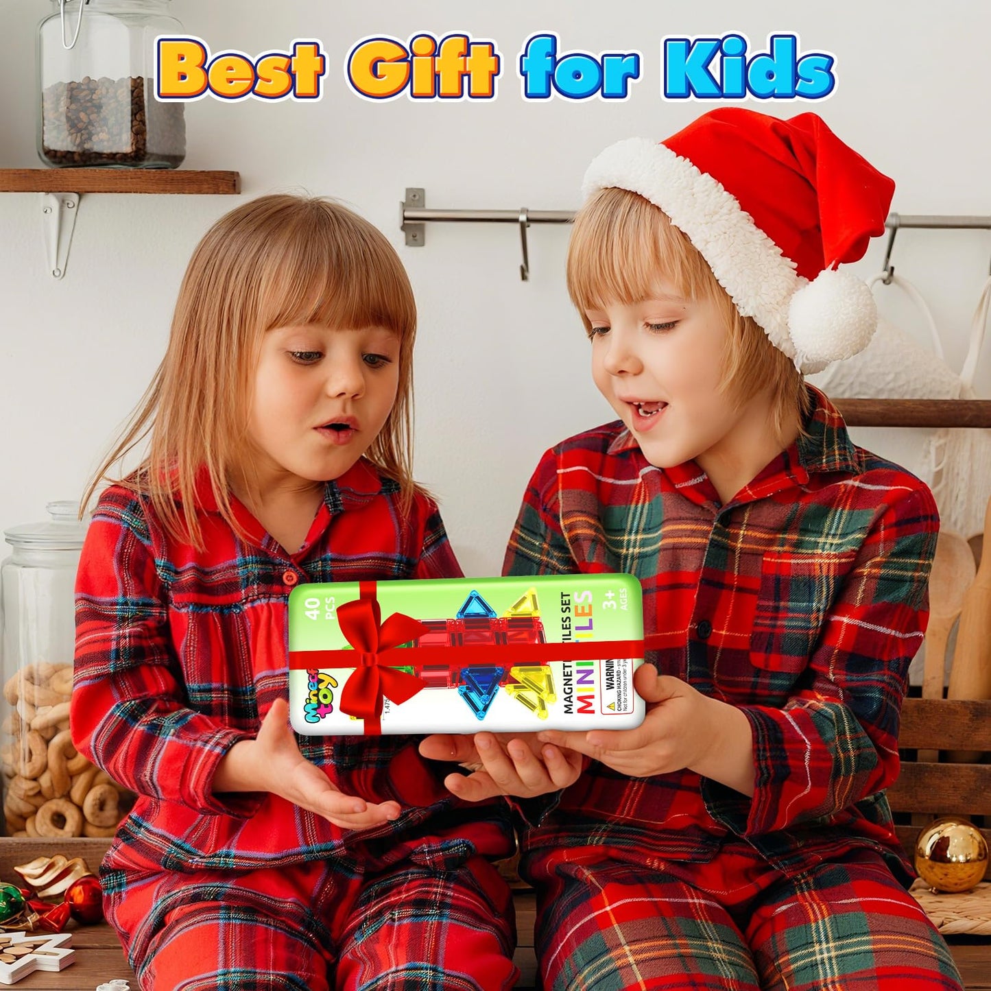 Mini Magnetic Tiles Toddler Travel Essentials Toys with Case Set, Magnetic Building Blocks Kids Games, Montessori Preschool Education Sensory Toys for 3 4 5 Year Old Boys Girls Birthday Gifts