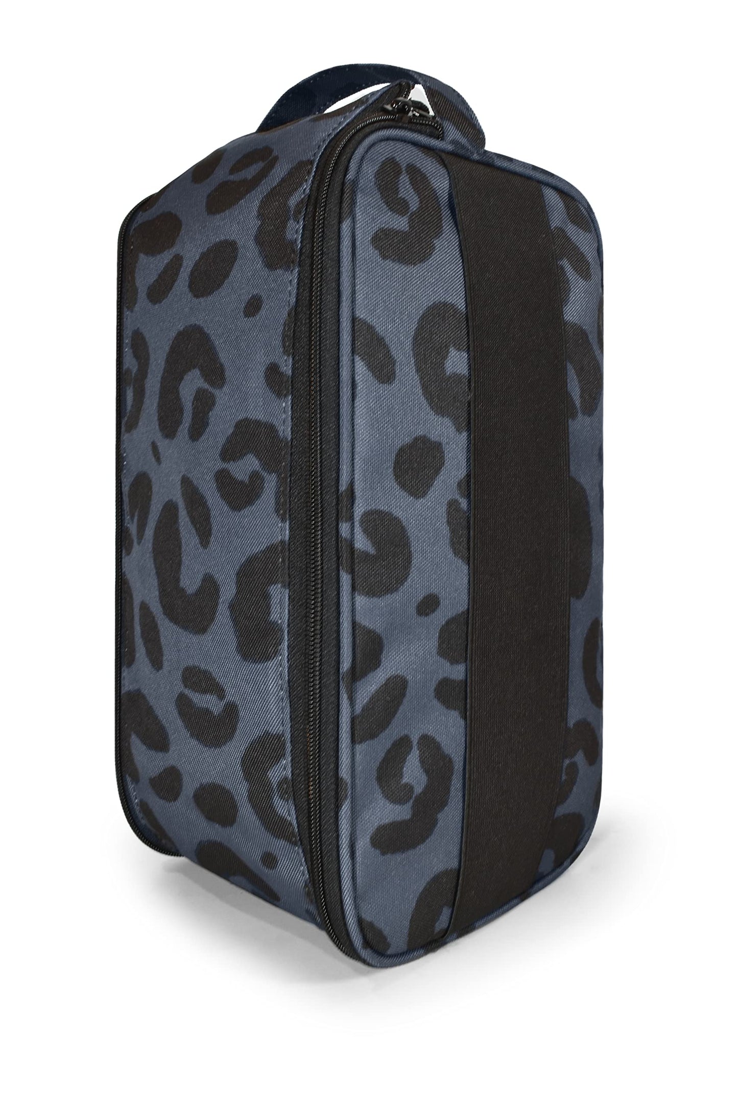 40Winkz Travel CPAP Carrying Bag Fit For ResMed AirMini, Portable CPAP Equipment Bag and Supplies Storage Bag with Shoulder Strap, Organizer Carrying Case with Luggage Strap (Black Leopard)