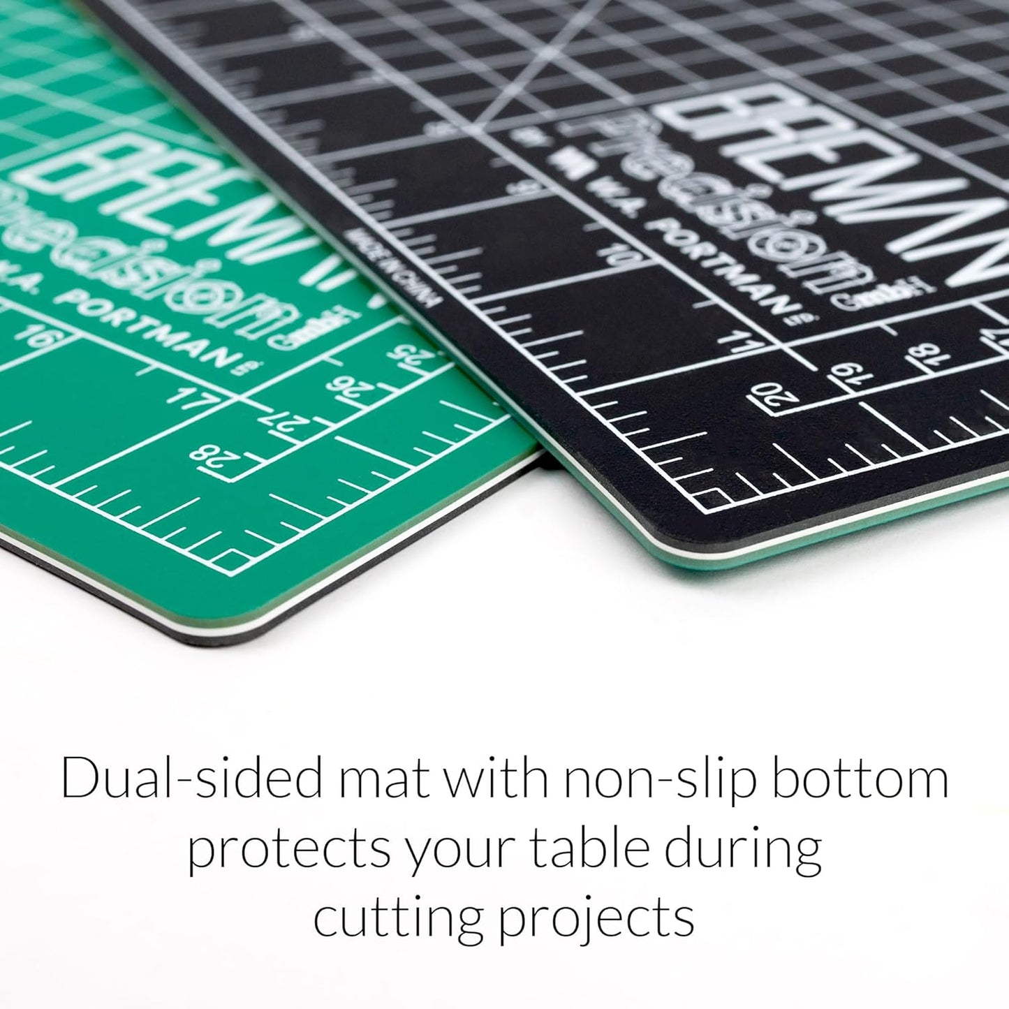 WA Portman Self Healing Cutting Mat & Rotary Cutter Set – 45mm Rotary Cutter for Fabric with 5 Extra Blades with 9x12 Fabric Cutting Mats for Crafts & 6x12 Acrylic Quilting Rulers – 3pc Sewing Kit