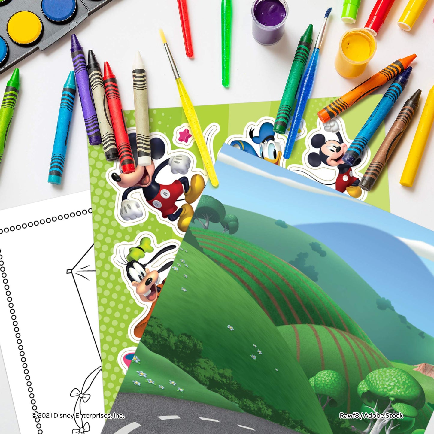 Minnie Mouse Disney Create-A-Scene Sticker Activity Book Bendon 45679