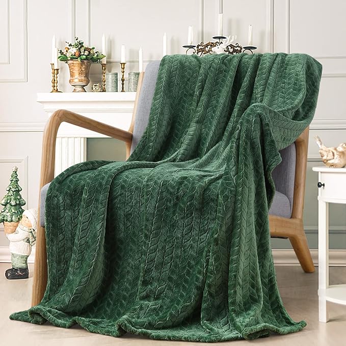 Inhand Fleece Throw Blanket, Super Soft Flannel Cozy for Adults, Washable Lightweight for Couch, Sofa, Bed, Office, Warm P...