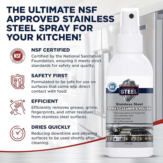 CLEAN MY STEEL Stainless Steel Cleaner 4 Fl Oz