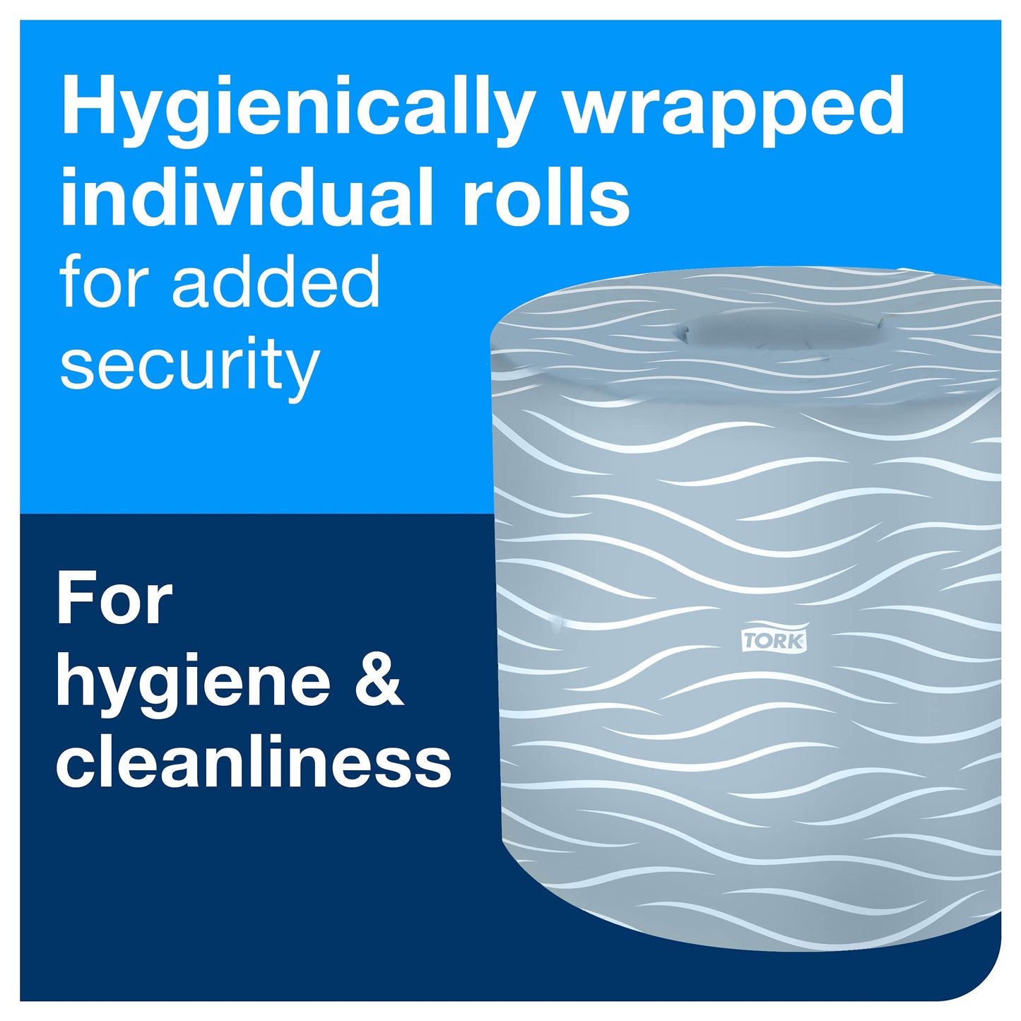 Tork Advanced Toilet Paper Roll, White, Compatible with T24 Dispensers, 2-ply, Soft Tissue, 80 rolls x 500 sheets (2461200)