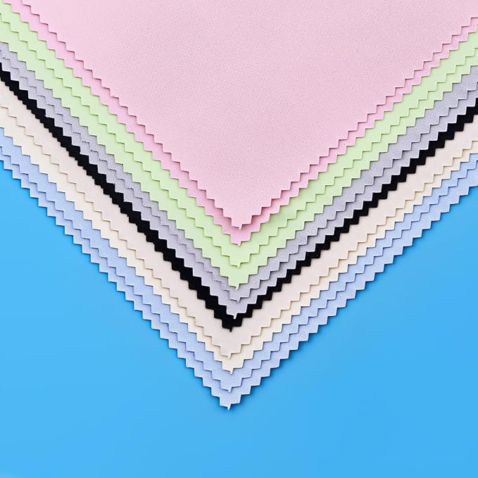 12 Pack Microfiber Cleaning Cloths - Premium Eyeglasses Cleaning Cloth for Lenses, Glasses, Cameras, Cell Phones, TV Screens, Laptops and More - 6" X 7"