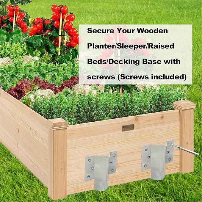 10pcs Sleeper Stakes,Metal Stake Heavy Duty,Fence Post Repair Stakes Anchors Ground Spikes, Metal Stake for Ground,Raised Garden Bed,Wooden Garden Edging Border,Driveway,Path Edging