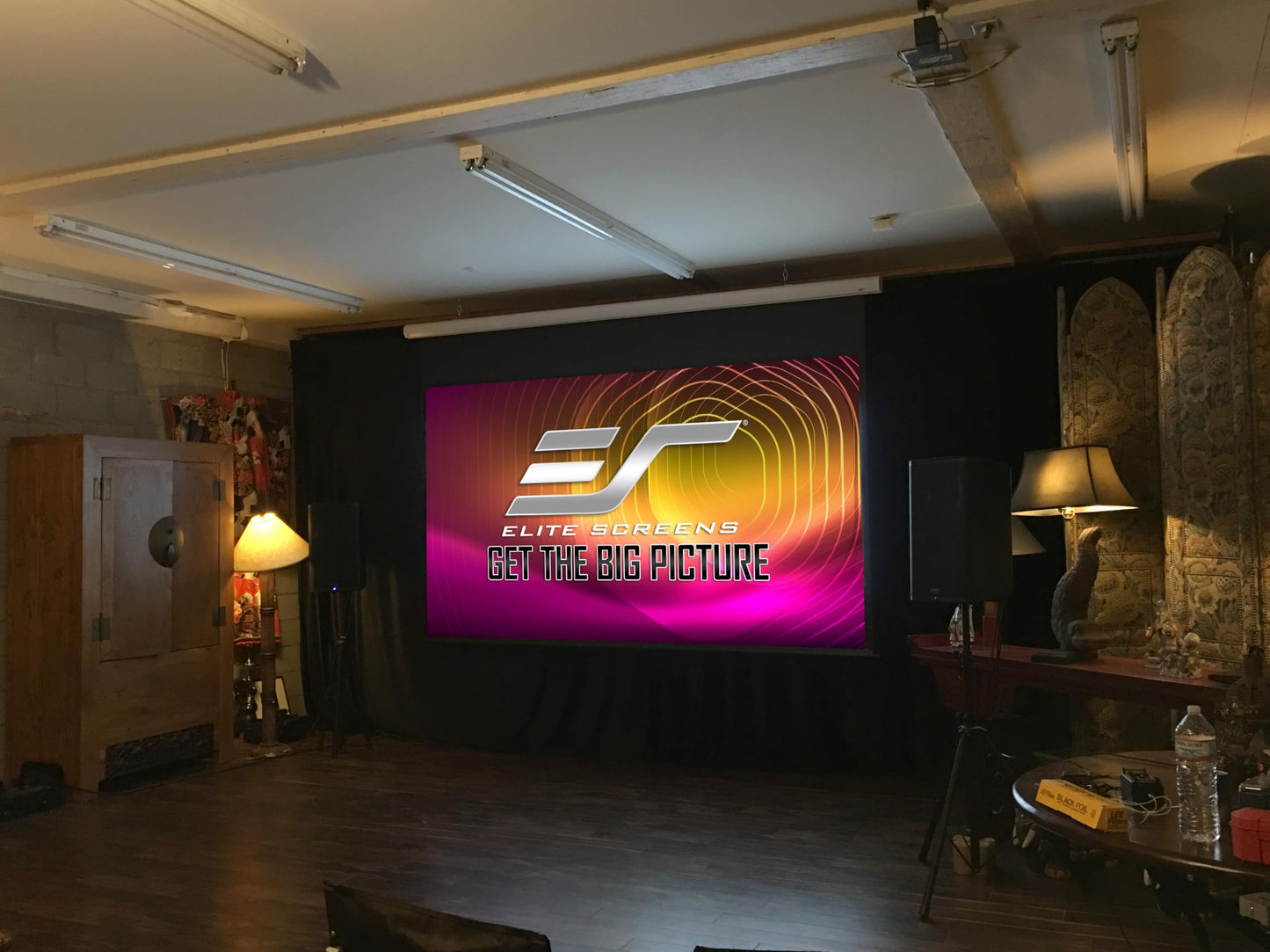 Elite Screens Starling 3, 100-INCH Electric Drop-Down Projector Screen with 24" Drop, 16:10, MaxWhite FG 1.1 Gain, IR/RF Remotes, 12v Trigger, ST100NWX3-E24