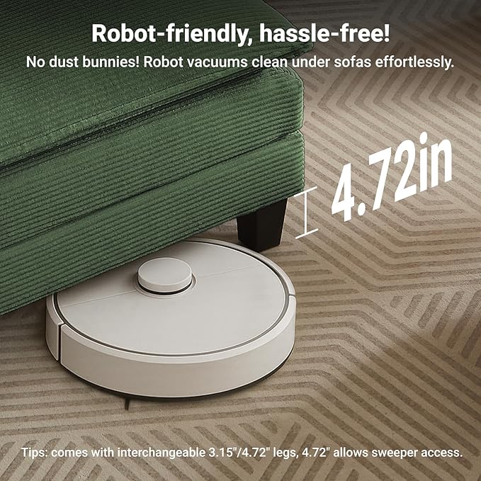 Amsleekey Modular Sectional Sofa, 76.5" L-Shaped Corduroy Comfy Sectional Couches for Living Room, 2-Seater Cloud Couches with 1 Movable Ottoman, Flexible Combination Modern Deep Seat Sofa (Green)