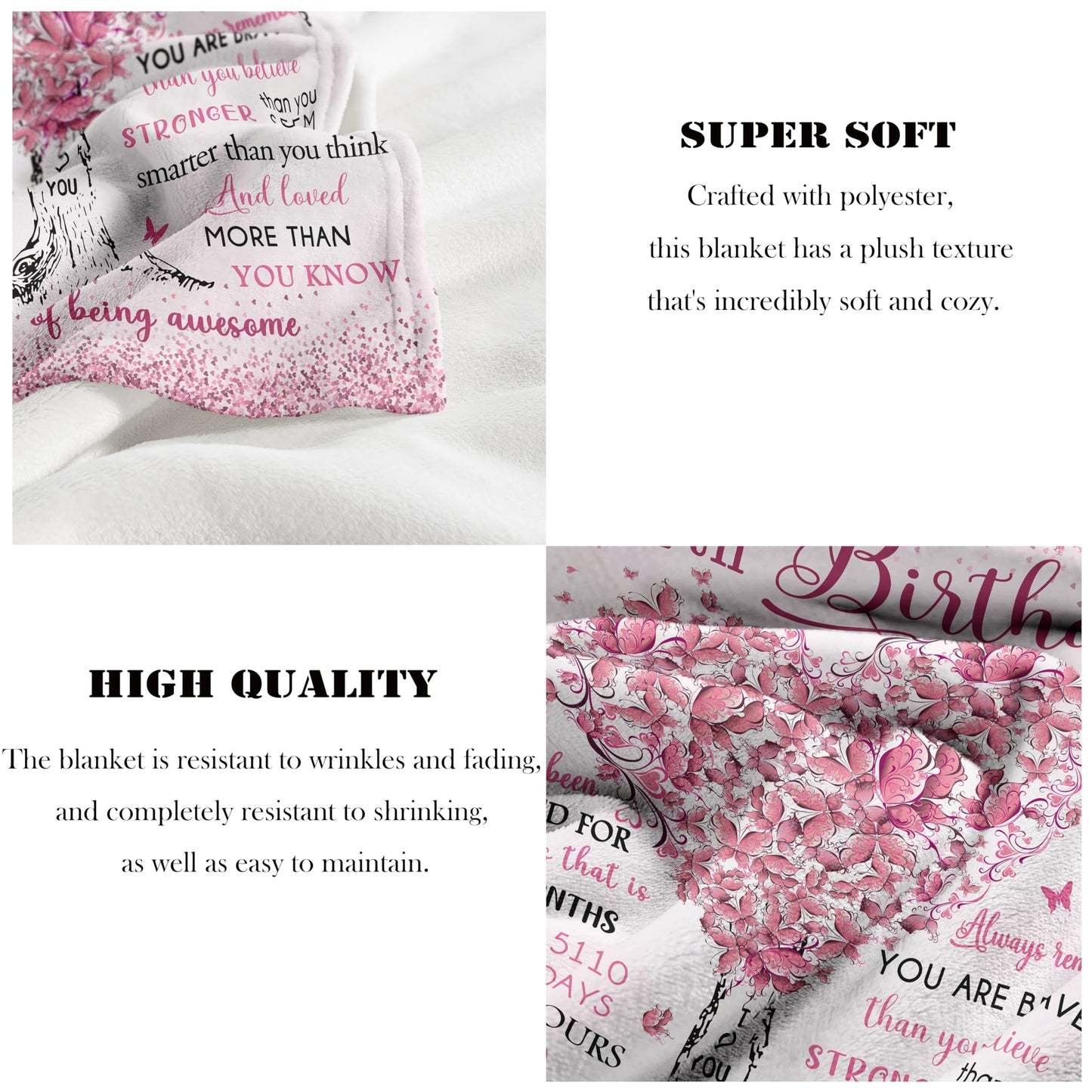 21st Birthday Gifts for Her, 21st Birthday Decorations, 21 Year Old Birthday Gifts for Her, Gifts for 21st Birthday Female, Best Gifts for 21 Year Old, 21st Birthday Gift Ideas Blanket 50"X60"