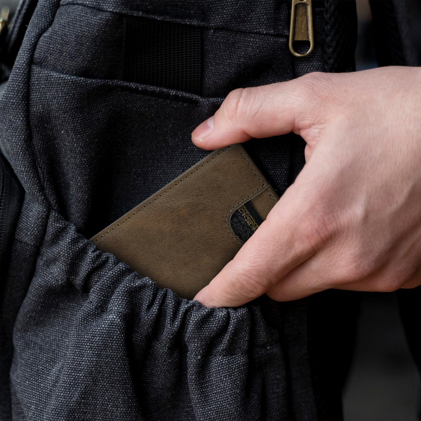 furid Card Wallet For Men Slim: Smart Rfid Minimalist Front Pocket Pop Up Wallet with ID Window - Gifts for Husband Father at Birthday Anniversary