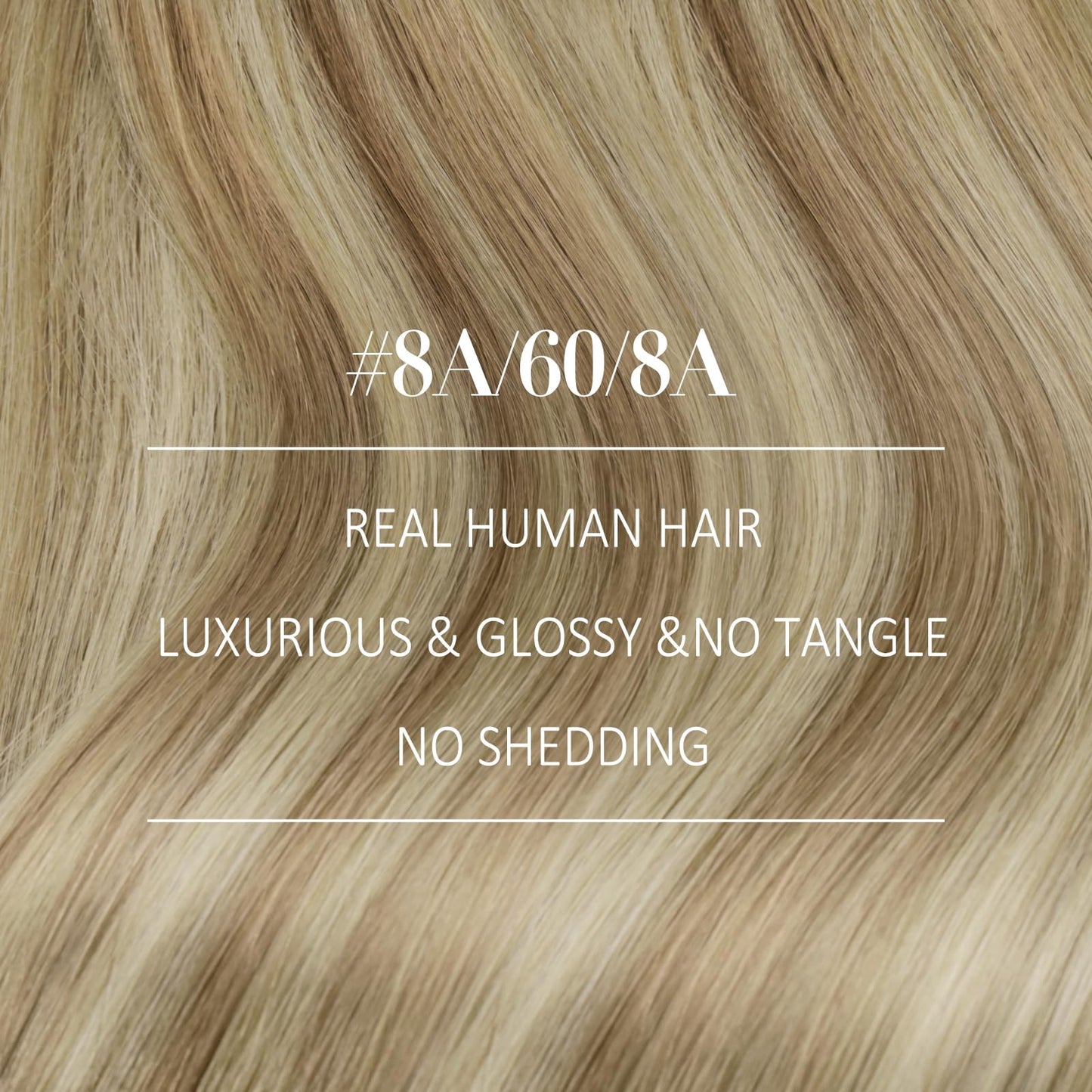 YoungSee Clip in Human Hair Extensions Balayage Straight Clip on Hair Extensions Medium Brown Fading To Brown Mix Platinum Blond
