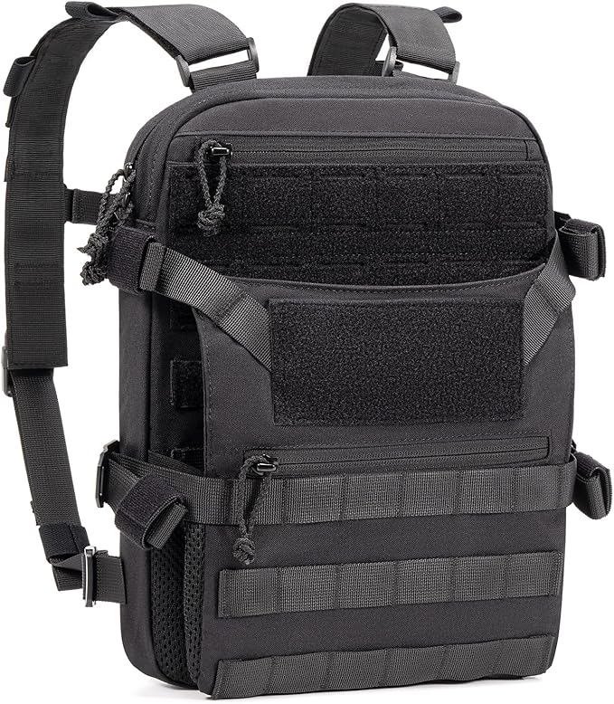 CLTAC ABP Tactical MOLLE Hydration Backpack Military Assault Vest Back Panel Pack for Men Training Hiking Airsoft
