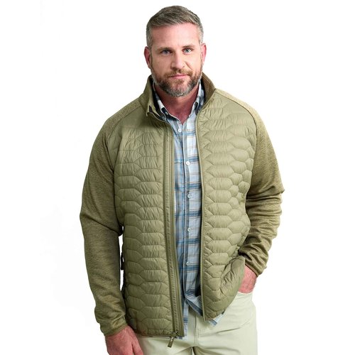 HUK Mens Scale Hybrid Jacket, DWR Performance Fishing Jacket, Overland Trek, Medium