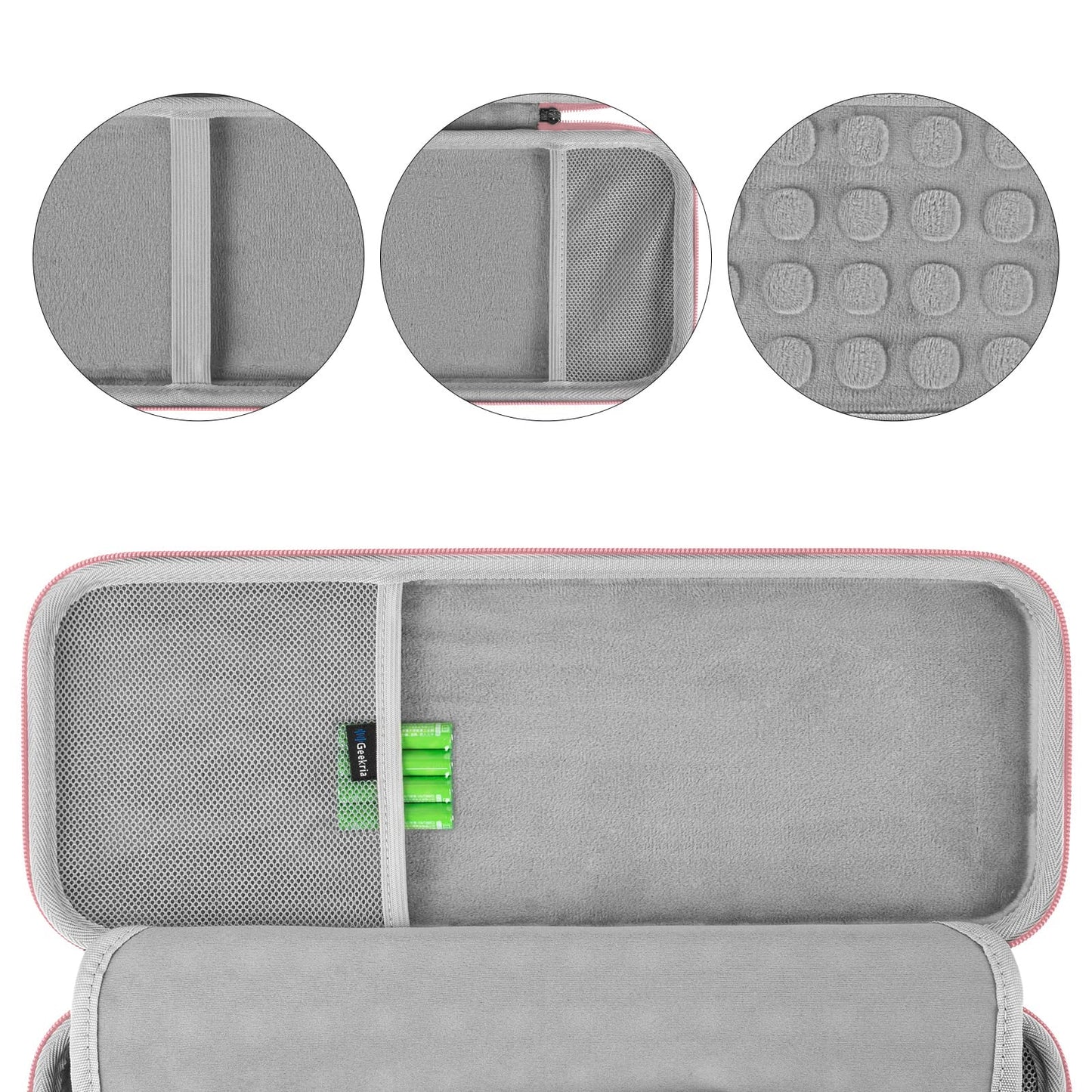Geekria Hard Shell Travel Carrying Case, Compatible With Logitech K380/K380S Keyboard +M350/M350S Mouse, Pebble 2 Combo, Protect