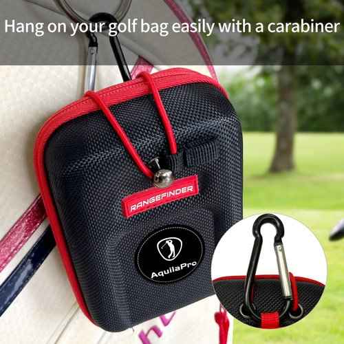 AquilaPro Mini4 Golf Rangefinder and Rangefinder Case