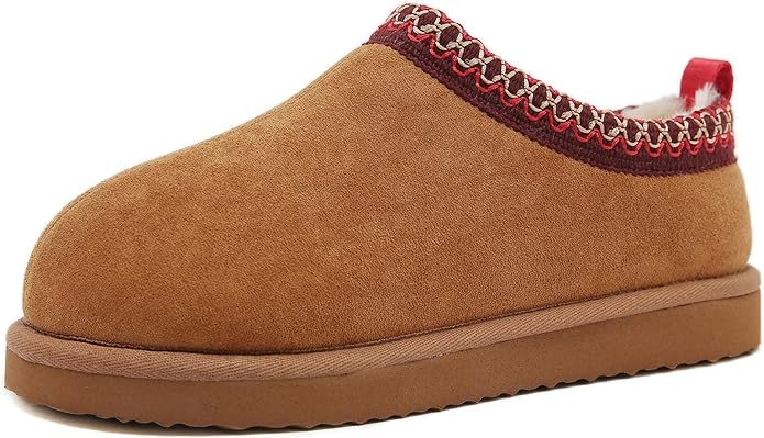 SMajong Women's Slippers Mens Platform Mini Boots Fuzzy House Slipper Fur Fleece Winter Home Shoes Indoor and Outdoor