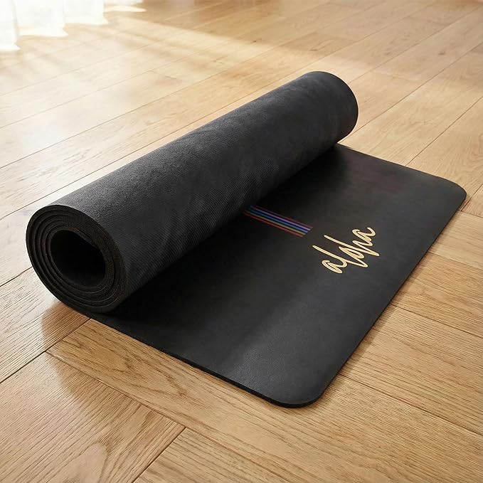 Aloha Bliss Premium Yoga Mat – 72” x 27 - Thick, Non-Slip & Durable | Sweat-Resistant, Lightweight & Portable | Perfect for Yoga, Pilates, Home Workouts, Gym & Studio Practice - Eco-Friendly