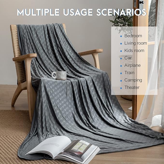 AmyHomie Cooling Blanket,90"x108"King Size,Summer Blankets with Double Sided Cold Effect, Arc-Chill Q-Max>0.5 Cool Fiber, Breathable Lightweight Blankets for Hot Sleepers Night Sweats