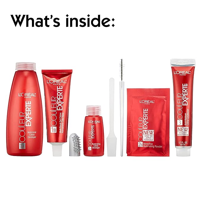 L’Oreal Paris Couleur Experte 2-Step Home Hair Color and Highlights Kit, French Éclair