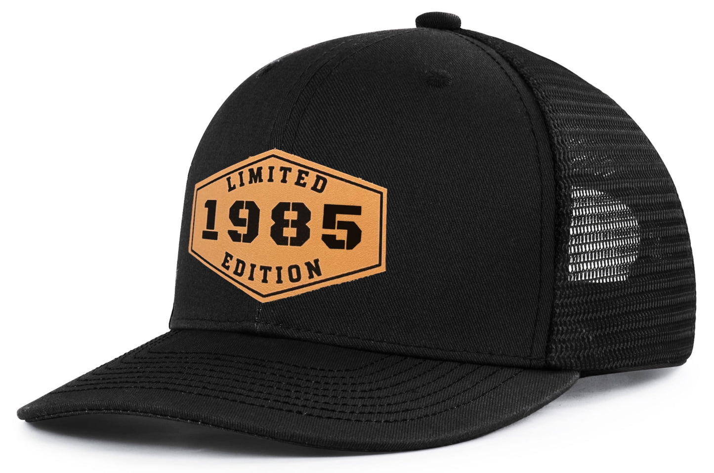Lichfamy 40th Birthday Decorations for Men - 40 Year Old Gifts for Men Women 40th Birthday Gifts Men 1985 1986 Leather Patch Trucker Hat