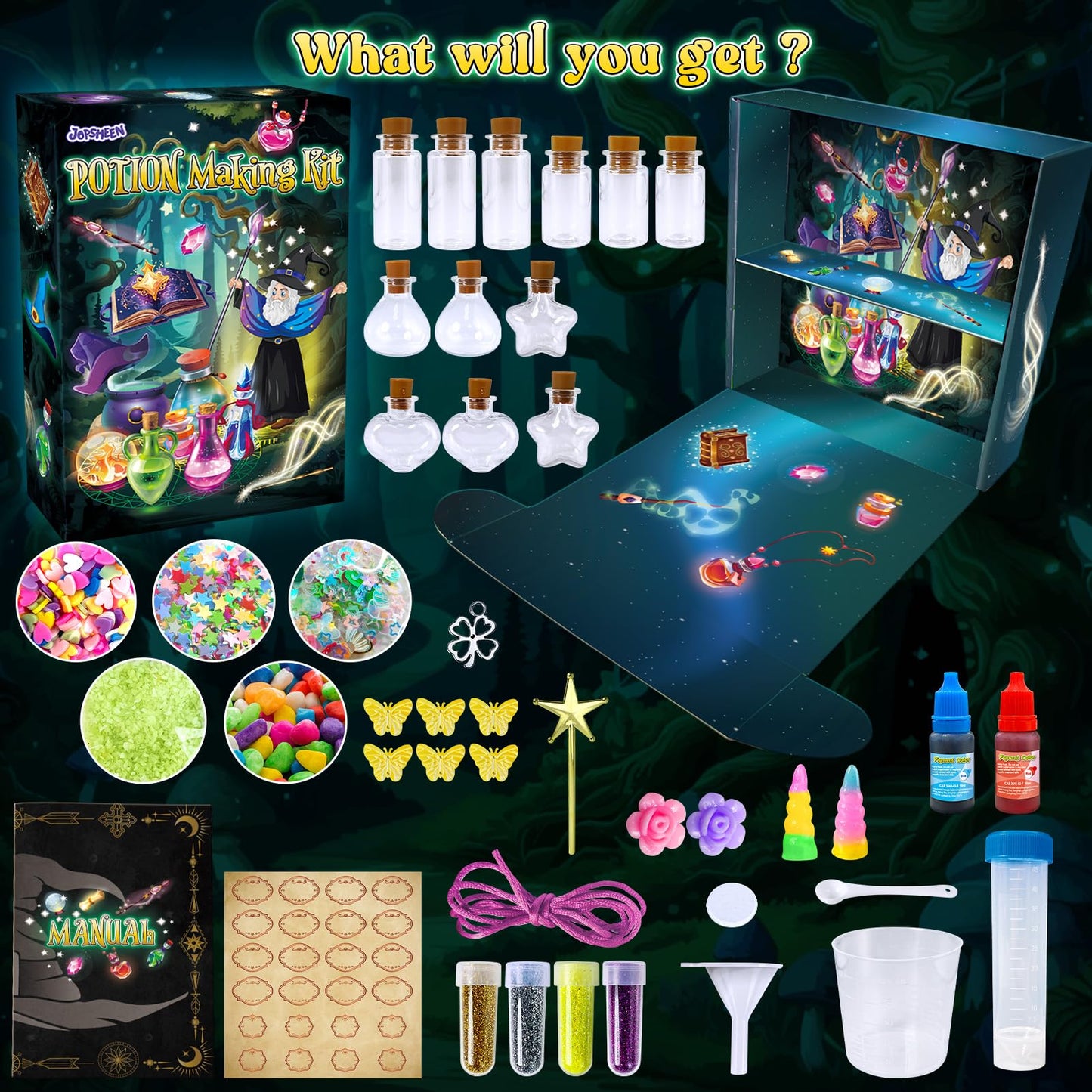 JOPSHEEN Potion Making Kit, Potions Kit for Kids, Christmas Birthday Toys Gifts for Boys Girls