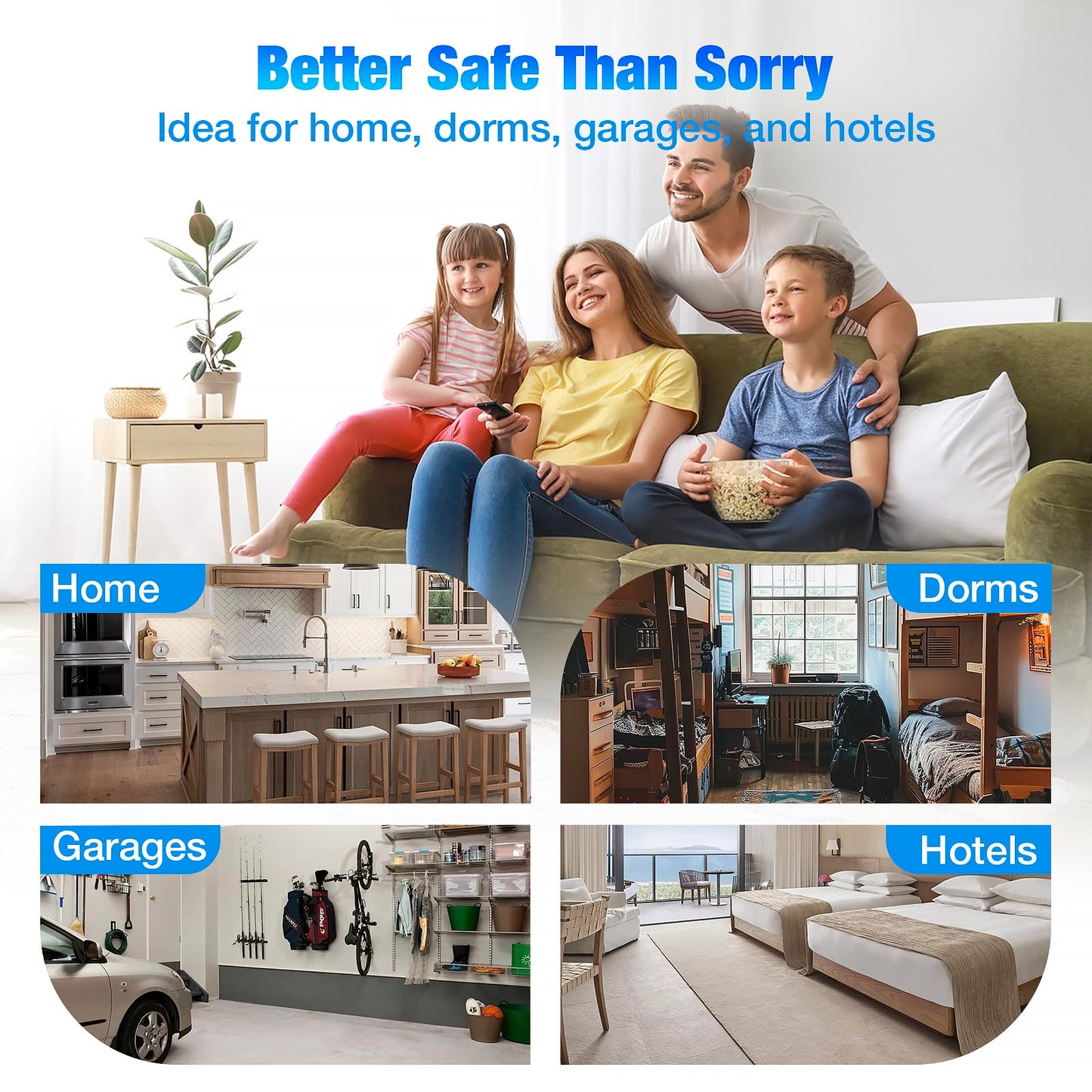 Pildegro Carbon Monoxide Detectors Plug in with Rechargeable Battery Backup, Upgraded 10-Year Sensor, Dual-Mode LED Display, Real-Time Portable CO Monitor with Temp & RH for Home and Travel