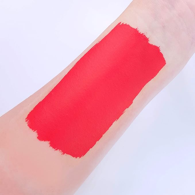 Pro Face & Body Paint Cake Pots by Moon Creations - Bright Red - Professional Water Based Face Paint Makeup for Adults, Kids - 1.26oz