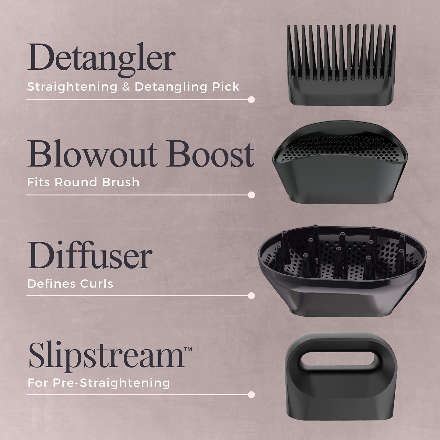 Remington Pro Wet2style Hair Dryer, With Ionic & Ceramic Drying Technology, Mauve, 1875 Watts of Drying Power
