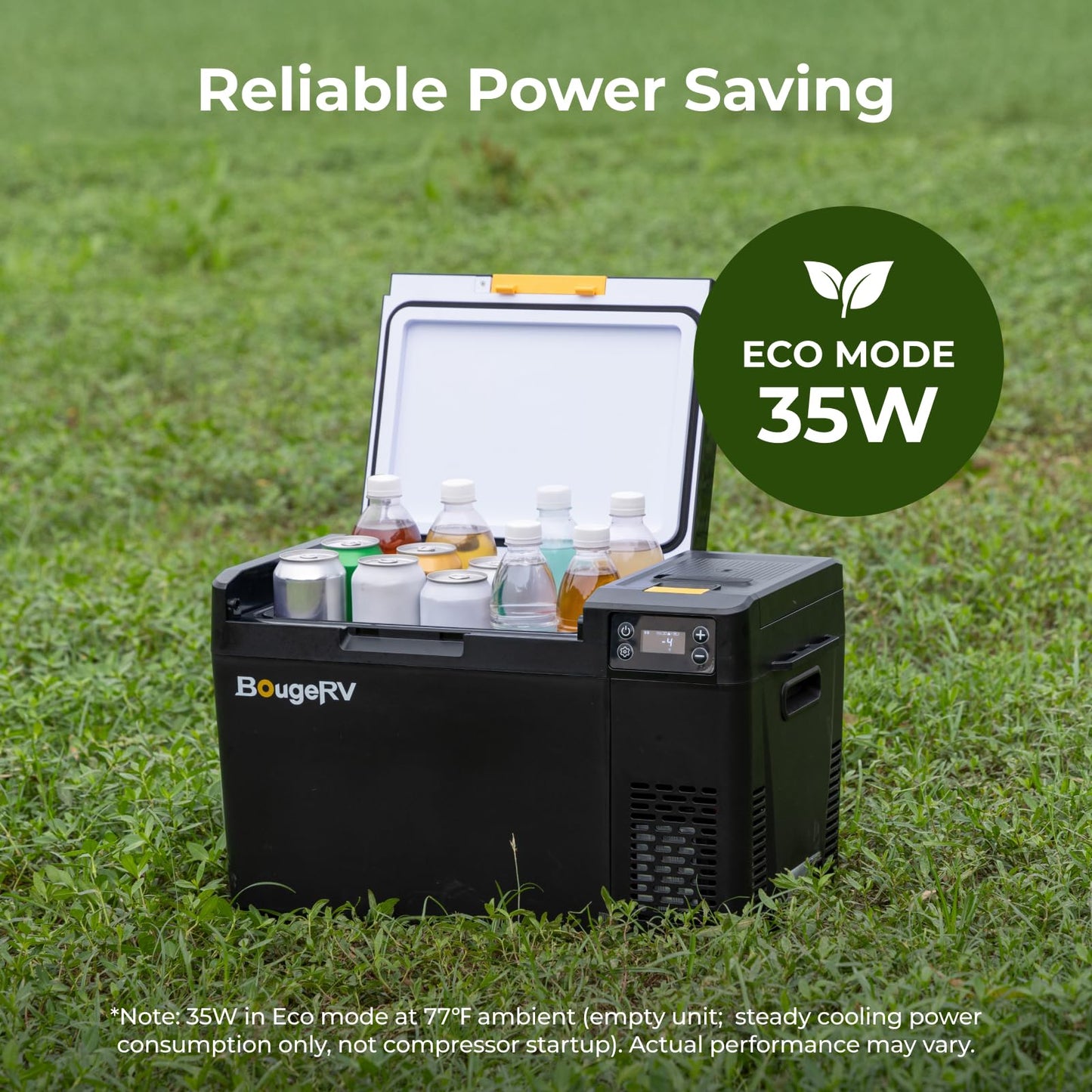 BougeRV 12 Volt Portable Refrigerator, CRX3 23 Quart Car Fridge with 240Wh Detachable Battery, -4℉~68℉ Compressor Electric Cooler with 12V/24 DC, 100-240 AC for Camping Overlanding Truck RV SUV Van