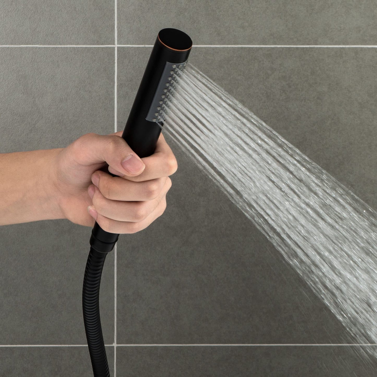 WOODBRIDGE F0027ORBRD WOODBRIDGEE High Flow Rate 8 GPM Freestanding Tub Filler Faucet with Hand Shower, Oil-Rubbed Bronze