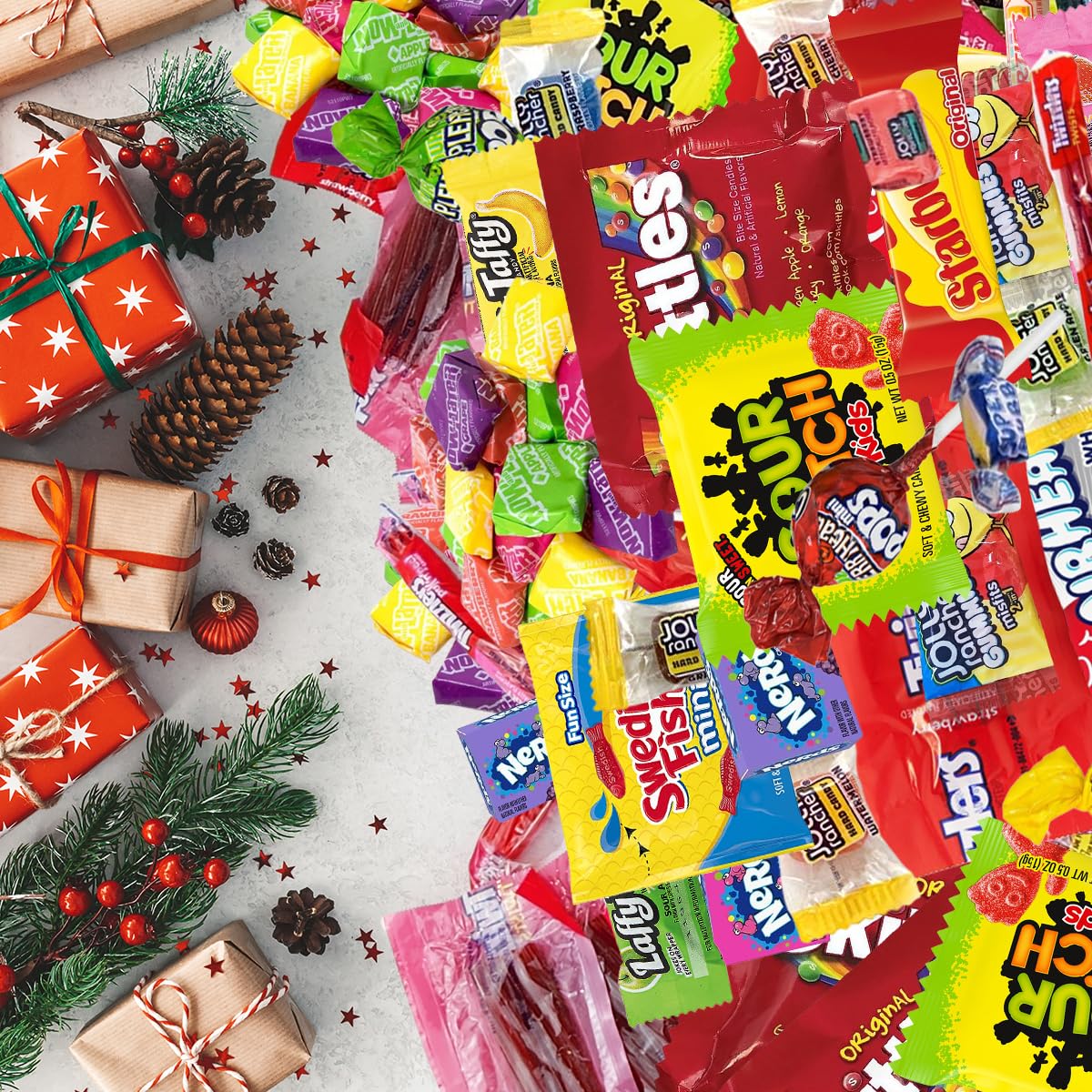 Bulk Candy Mix Parade Kid’s Dream, 6lb of Individually Wrapped Party Variety, Favorite Sweets Giant Bag Assorted Classic for Pinata Filler, Goodie Bag Fun Size