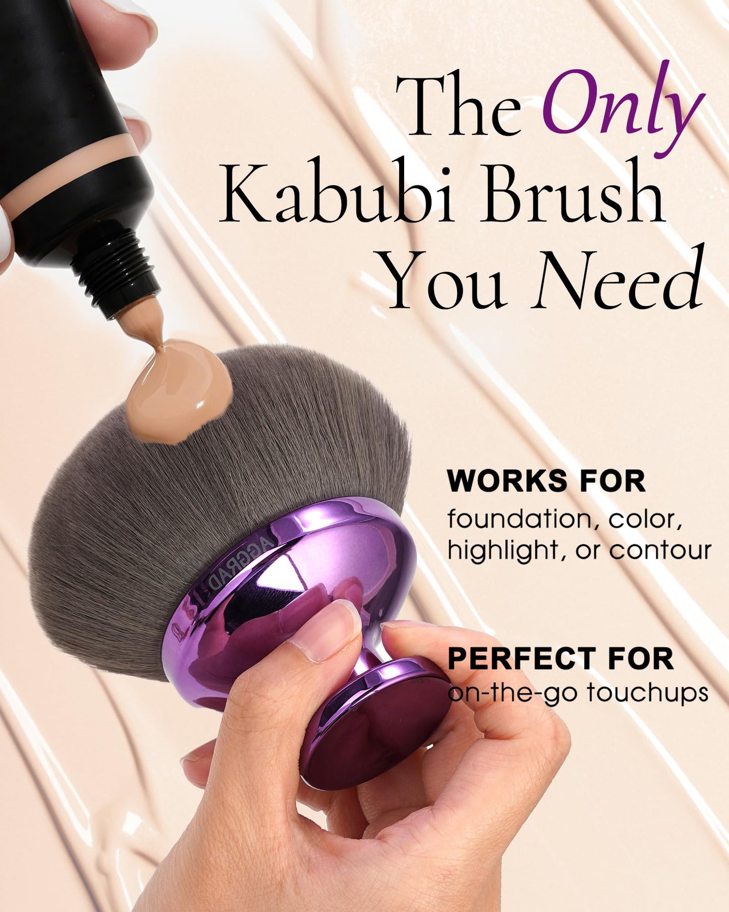 Ultra Large Body Makeup Brush Self Tanner Kabuki Foundation Brush for Leg Face Makeup, Back Lotion Sunscreen Applicator Self Tan