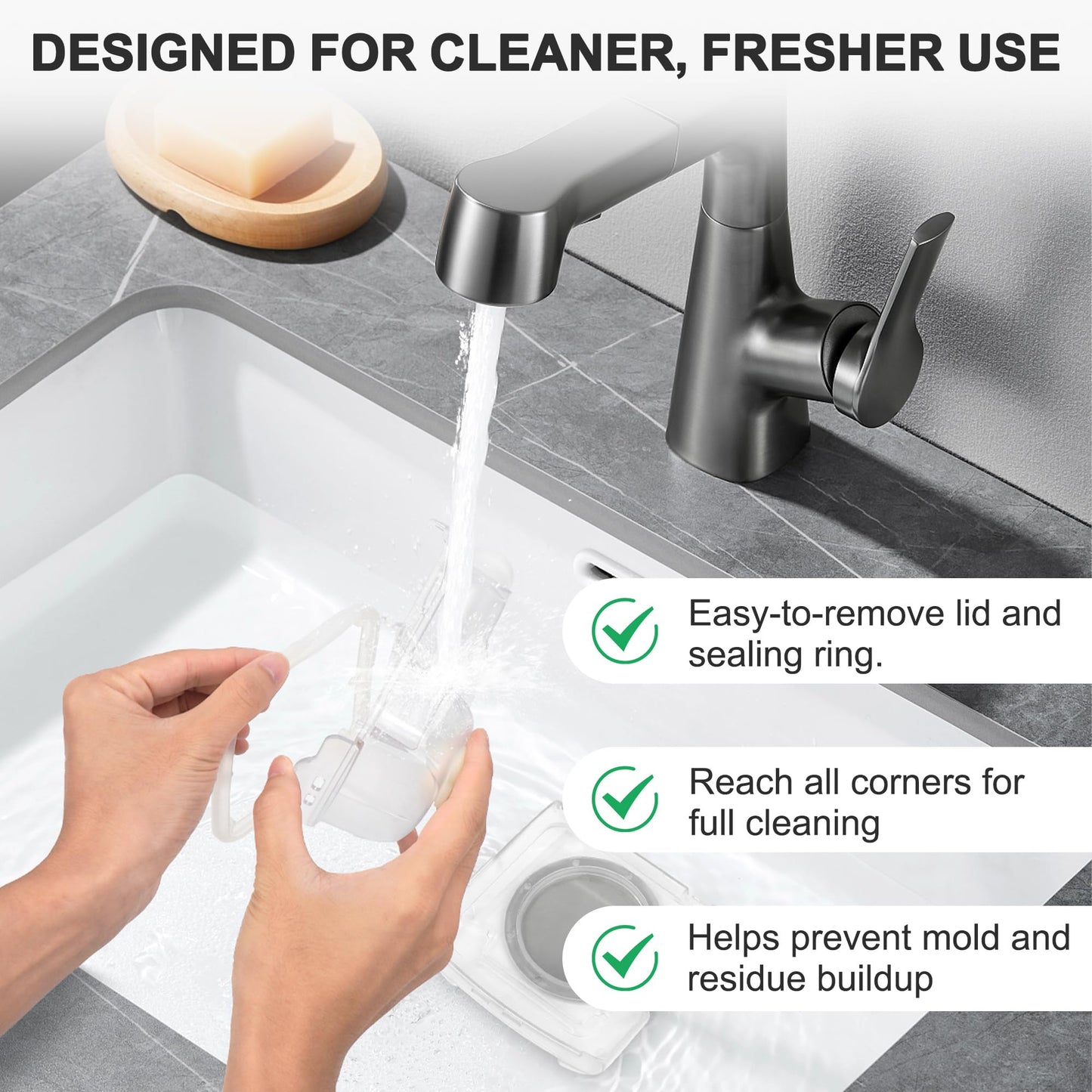 2 Pack Water Chambers for AirSense 11 AirCurve 11 Humidifier Easy Refill Water Tanks Improve Humidification Comfort CPAP Supplies with Direct Fill Port and Simple Maintenance