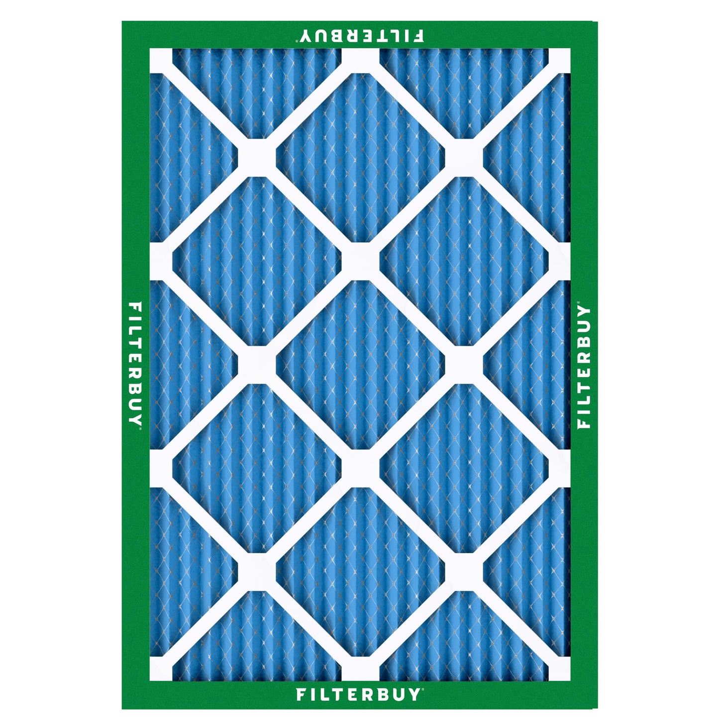 Filterbuy 15x19x1 Air Filter MERV 13 Optimal Smoke & Allergy Defense (6-Pack), Electrostatic Pleated HVAC AC Furnace Filters Replacement, Made in USA (Actual Size: 15.00 x 19.00 x 0.75)