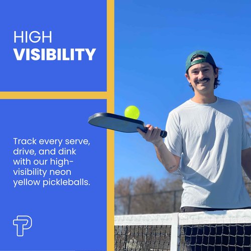 TRUPICKLEBALL Tru-40 Outdoor Pickleballs - USAPA Approved Pickleball Balls for Recreational and Tournament Play - Available in 3, 12, 50, and 100 Packs (50)