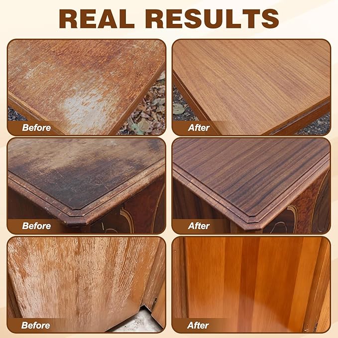 NuGrain Wood Repair Kit, Professional Wood Floor Scratch Repair,Easy-Fix Wood Furniture Repair- Restores Wood Scratch, Covers Nicks, Hides Minor Defects, Restore a Finish for Wood
