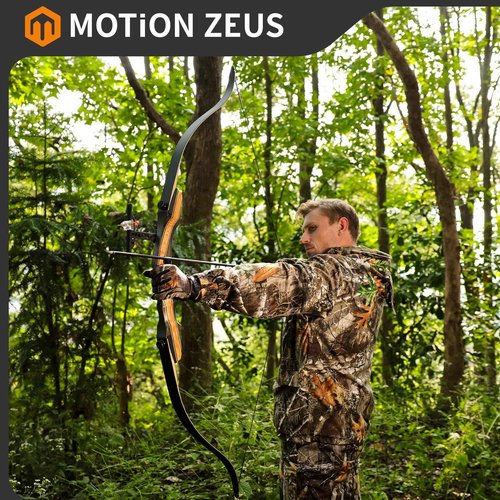 Motion Zeus Archery Takedown Recurve Bow 62 inch for Adults,Beginner,Teenagers and Youth-Right & Left Handed,Archery Set for Outdoor Target Hunting Training Practice(20-65lbs)