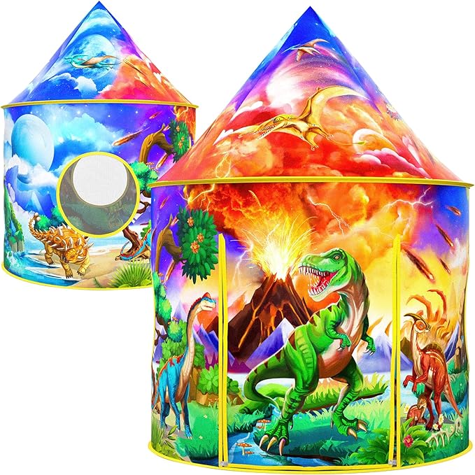 Wilwolfer Dinosaur Tent for Kids: Dinosaur Toys for Kids - Indoor Play Tent for Toddlers and Baby - Great Gift for Boys an...