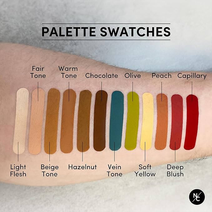 Narrative Cosmetics Flesh Tone Alcohol Airbrush Paints - 2 fl oz, Skin Safe, Quick Dry, Waterproof, Sweatproof, Transferproof Liquid Makeup for Tattoo Cover-Up, Bodypainting, FX Makeup - Chocolate