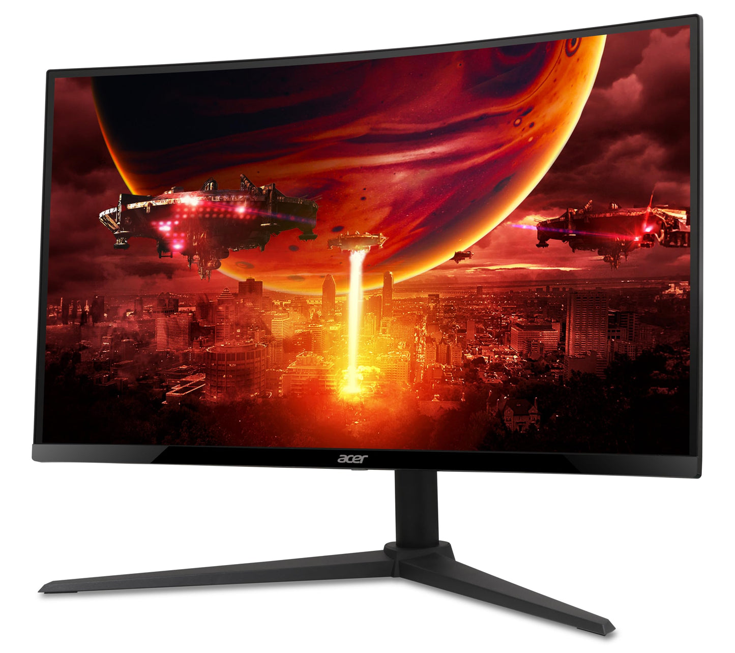 acer Nitro 27 Inch 1500R Curved Zero-Frame Full HD (1920 x 1080) Gaming Monitor | AMD FreeSync Premium | Up to 280Hz Refresh | 1ms VRB | One Display Port 1.4 and Two HDMI 2.0 Ports | XZ270