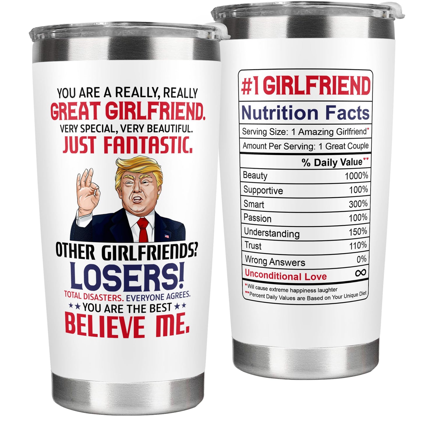 UMACVN Gifts for Girlfriend - Anniversary, Birthday, Christmas Girlfriend Gifts for Women - Romantic Love Couple Gift for Her from Boyfriend - Gift Ideas for Couples - 20 Oz Stainless Steel Tumbler