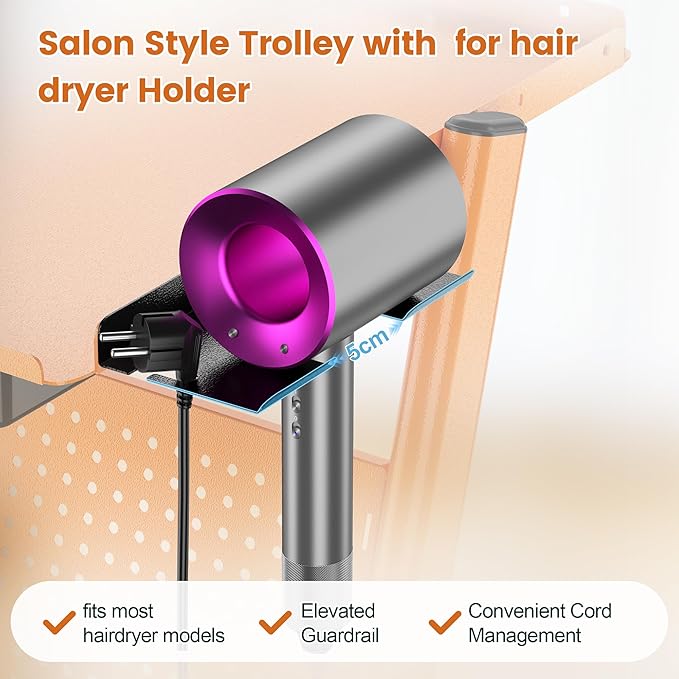 Salon Trolley Salon Cart on Wheels Rolling Salon Tray