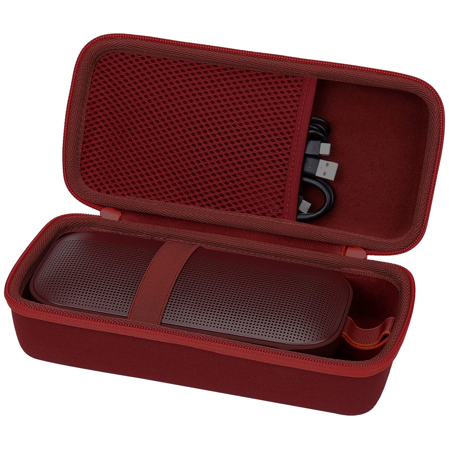 Co2Crea Hard Travel Case Replacement For Bose New Soundlink Flex 2Nd Gen/Bose Soundlink Flex Bluetooth Portable Speaker (Carmine